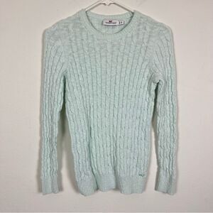 Vineyard Vine Knit Crew Neck Sweater- Mint Blue- Size XSmall